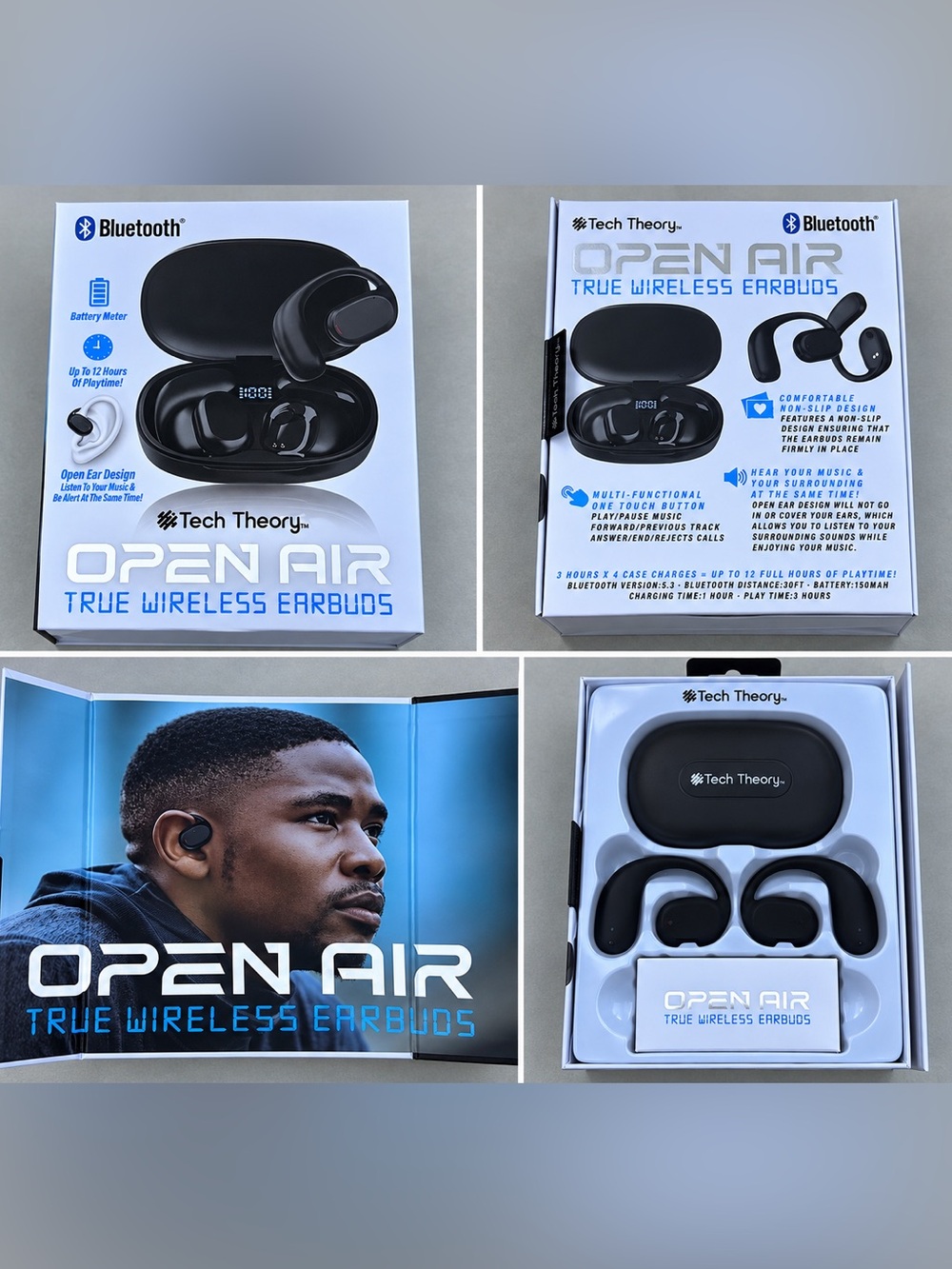 Theory Open Air True Wireless Earbuds - Black